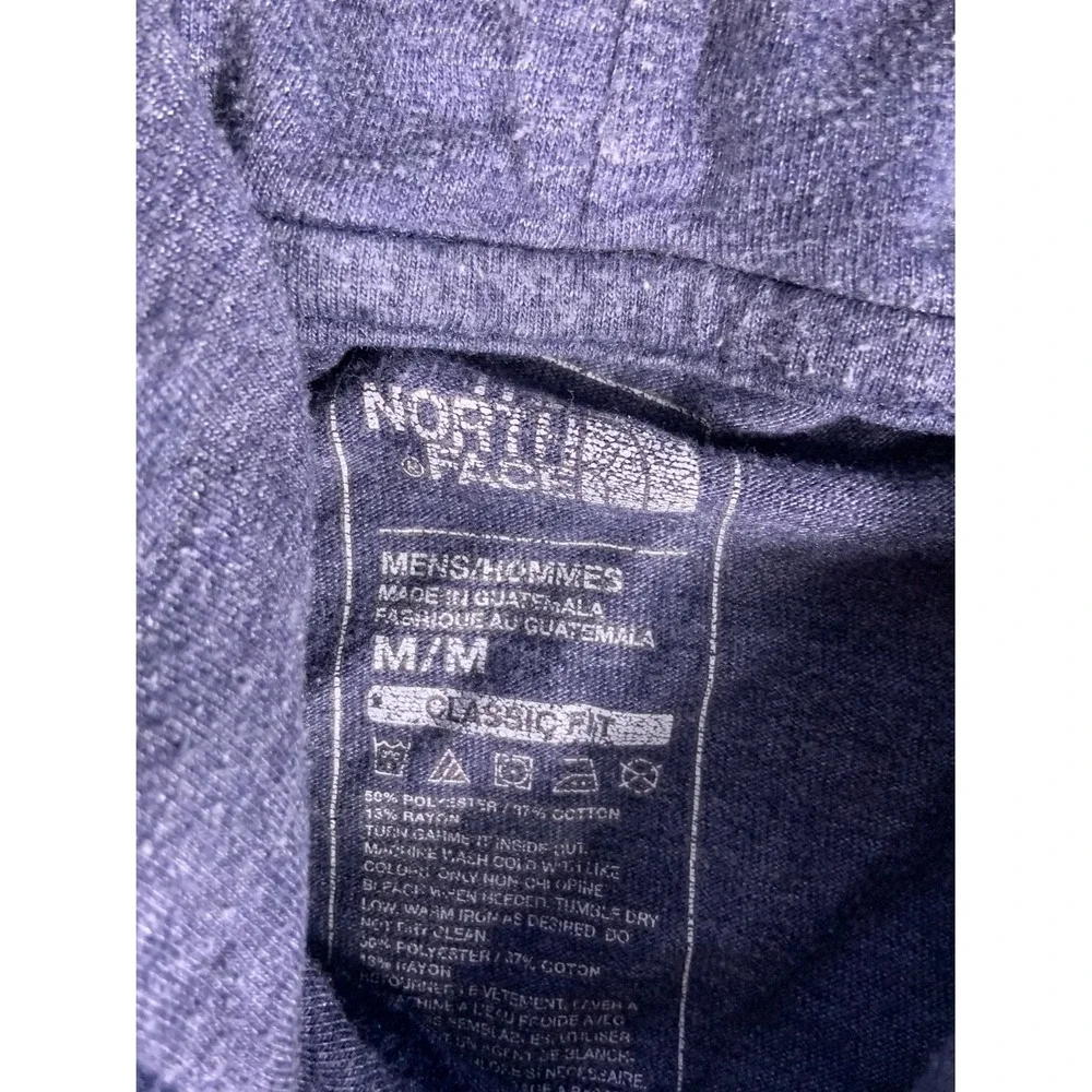 The North Face Hoodie Mens M Blue Long Sleeve Classic Fit
